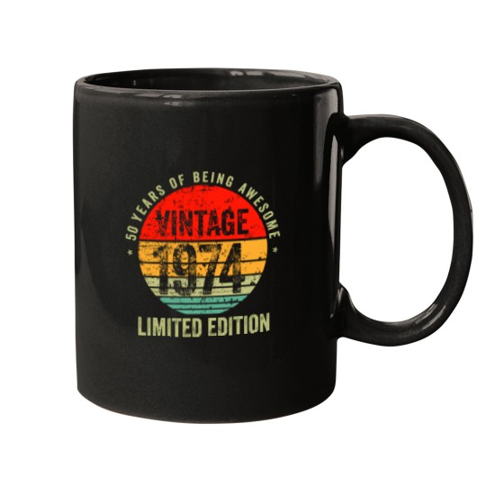 Discover Vintage 1974, 1974 vintage birthday, 50 birthday Mugs