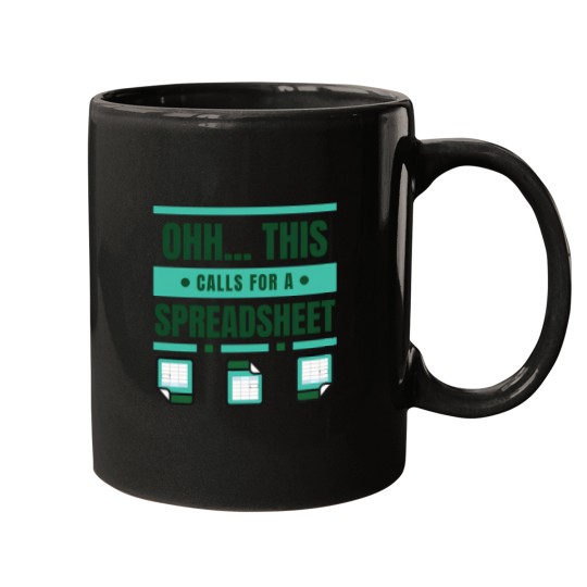Discover Ohh... This Calls For A Spreadsheet (White) 2247 Mugs