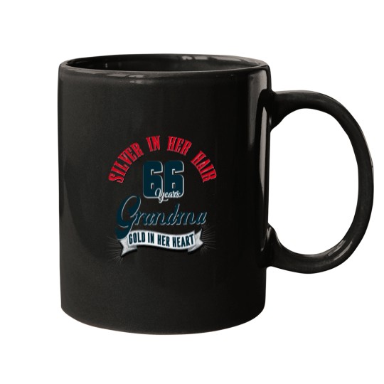 Discover Grandma 66th birthday 66 years present Mugs