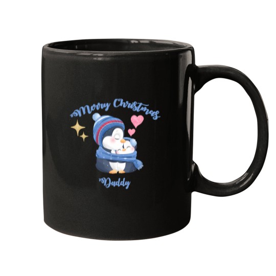 Discover Cute Penguin Merry Christmas- Merry Christmas Daddy Mugs