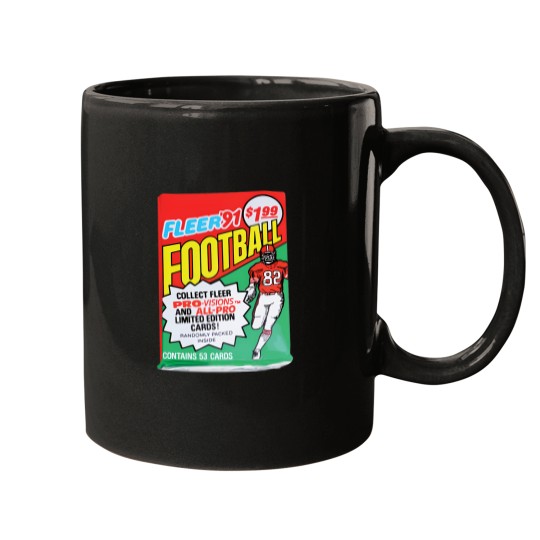 Discover Fleer Football Cards Pack 91 Mugs