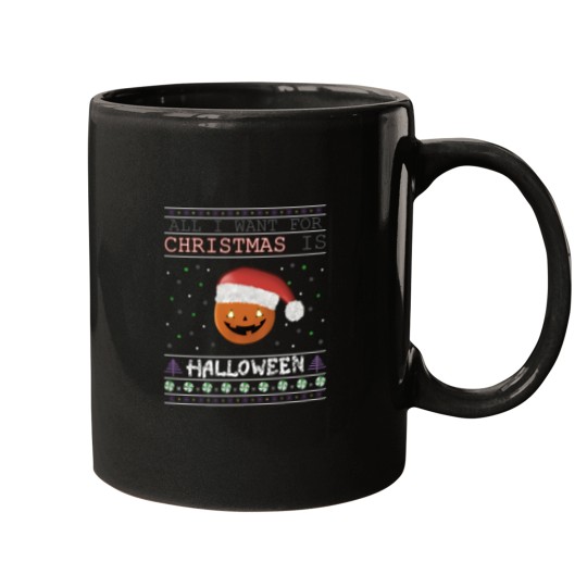 Discover All I Want For Christmas - Humor Spooky Holiday Mugs