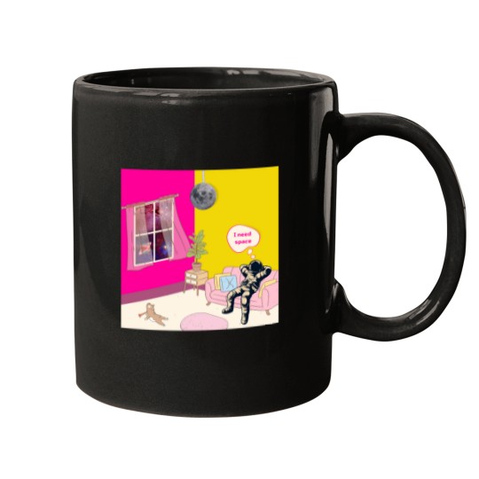 Discover Lost In Space Jupiter - I need space J2 - Astronaut with galaxy Mugs