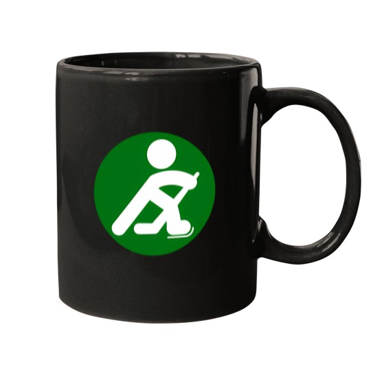 Discover Hockey Player Silhouette Mugs
