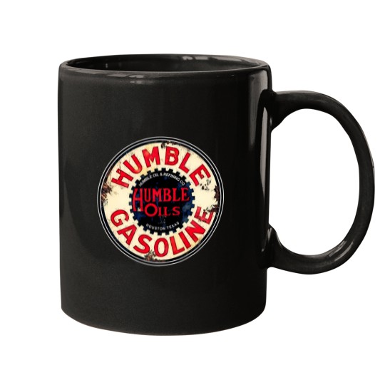 Discover Humble Gasoline Vintage Sign Mugs