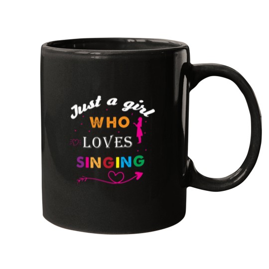 Discover Just a girl who loves singing Mugs