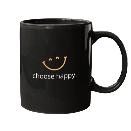 Discover Choose Happy Light Classic Mugs