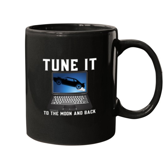 Discover Tune It To The Moon And Back Racing Wheels Up Mugs