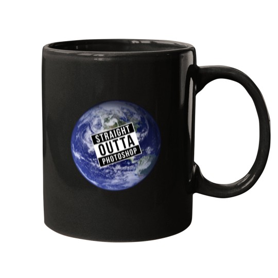 Discover Straight Outta Photoshop Earth Mugs