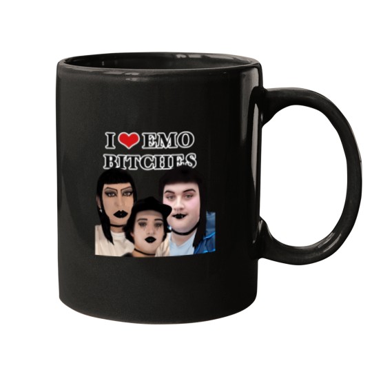 Discover I Love Emo Bitches 8 Mugs