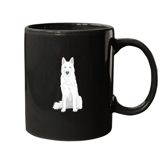 Discover beautiful white Siberian Husky - sweet white Snow dog  Classic Mugs