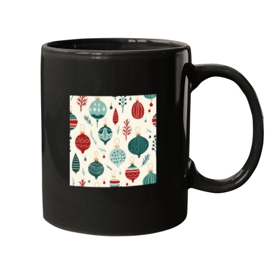 Discover Christmas Decoration Pattern Christmas Tree Balls Mugs