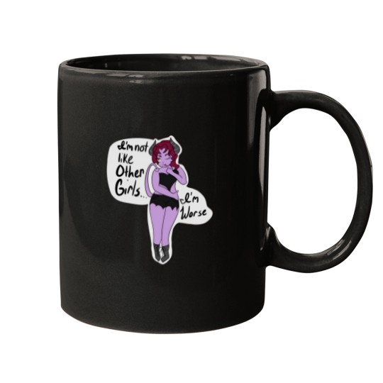 Discover Im Not Like Other Girls Im Worse Devil Girl Mugs