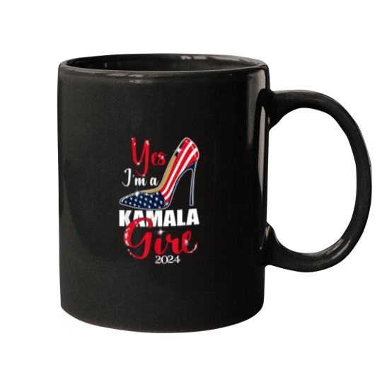 Discover Yes I'm A Kamala Girl Stilettos High Heel Harris 2024 Vote Mugs