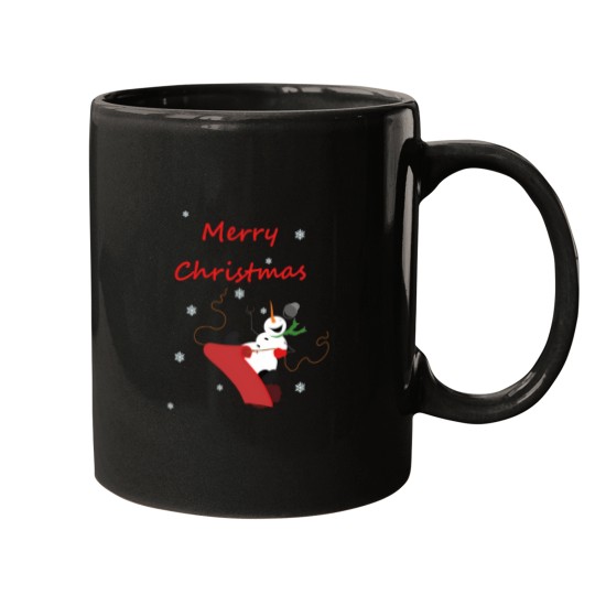 Discover Funny Snowman Christmas Mug Cute Design