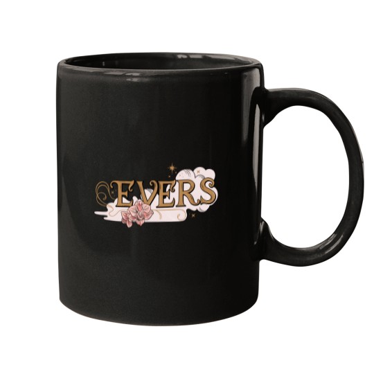 Discover The School for Good and Evil The Evers Pink Floral Fantasy Logo Mugs