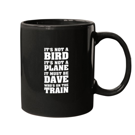 Discover Dave on the train Mugs