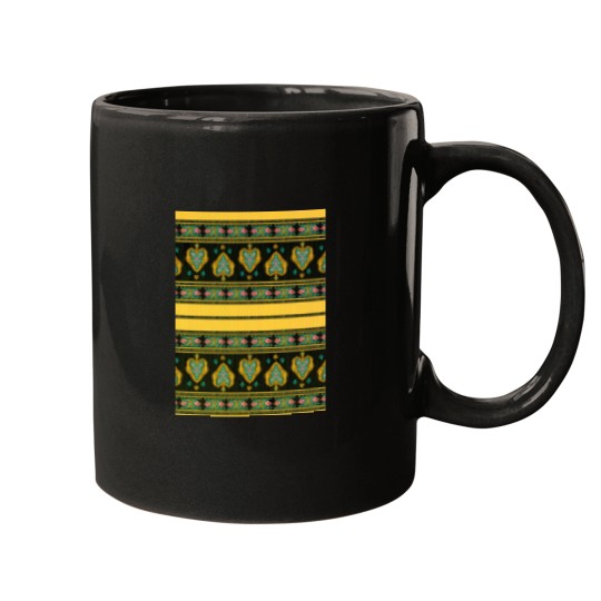 Discover Persian Tapestry Yellow Gold Pillow Mugs