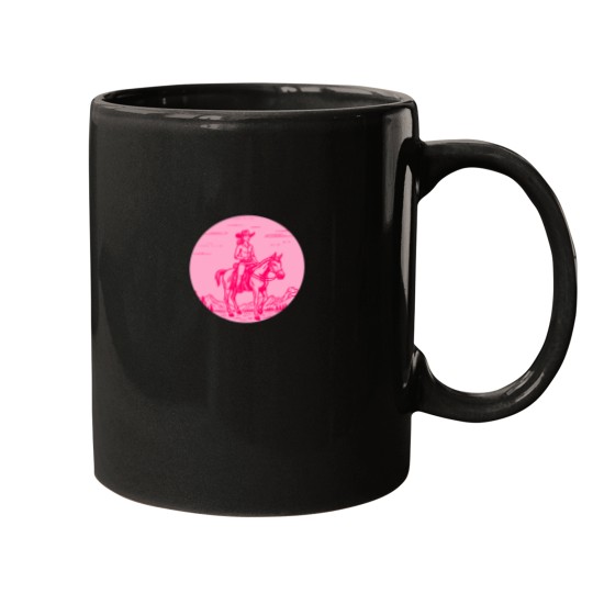 Discover Pink Cowgirlss Neon Wild West Mugs