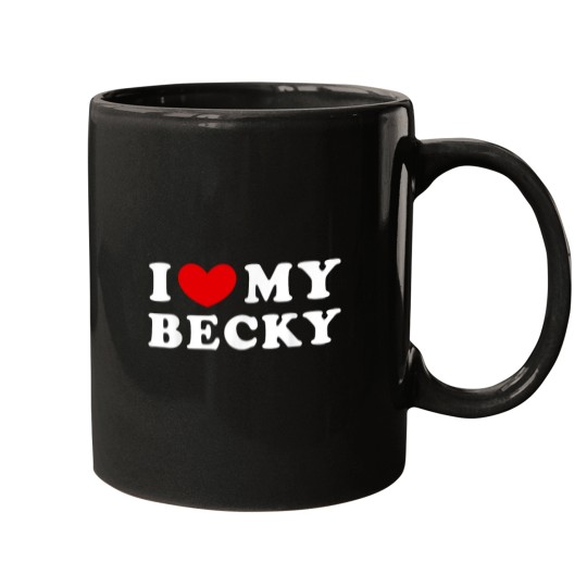 Discover I Love My Becky I Heart My Becky Mugs