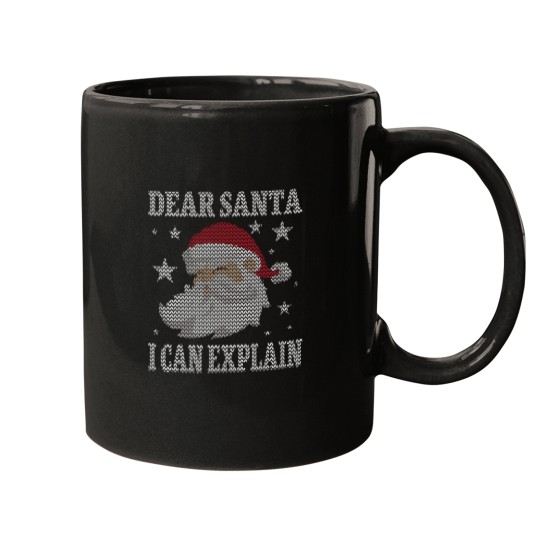 Discover Dear Santa I Can Explain Funny Clause Christmas Mugs