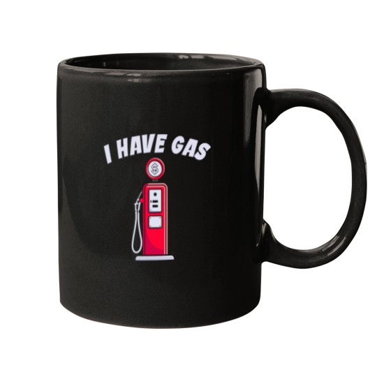 Discover I Have Gas Funny Gas Pump Mugs