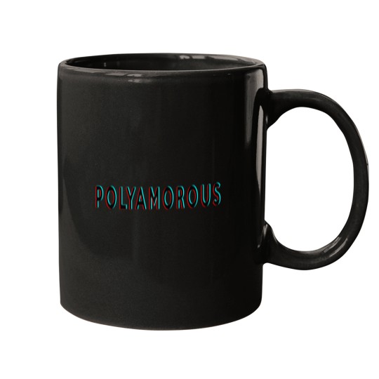 Discover Polyamorous Slogan 3D Anaglyphic Effect Mugs