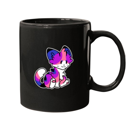 Discover Genderfluid Pride Cat Mugs