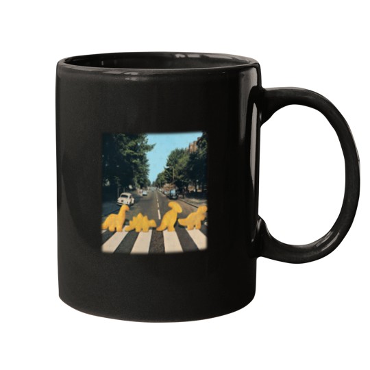 Discover Dinosaur chicken nuggets nuggie road Mugs