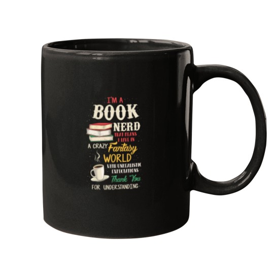 Discover Im a Book Nerd Book Lover Literature Pullover Hoodie Mugs