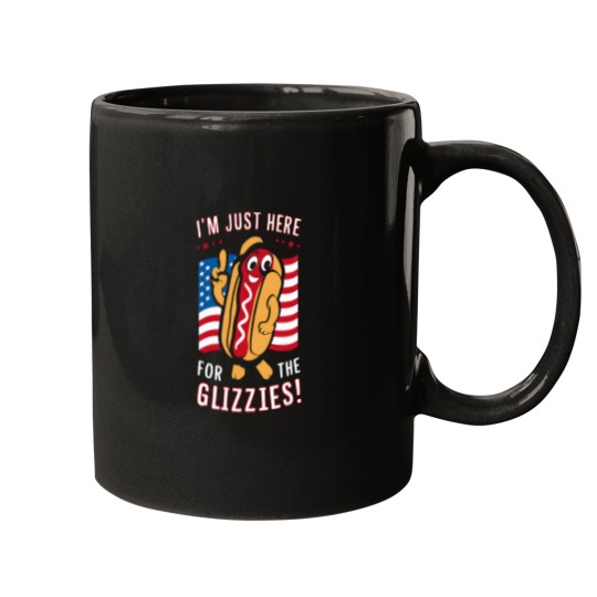 Discover Funny Im Just Here For The Glizzies Mugs