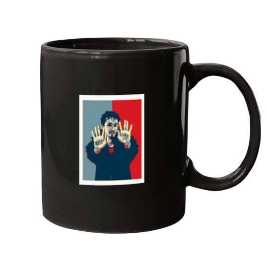 Discover The Umbrella Academy Klaus Hello Goodbye Pop Art Mugs