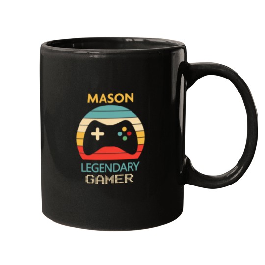 Discover Mason Name Gift Personalized Legendary Gamer Mugs