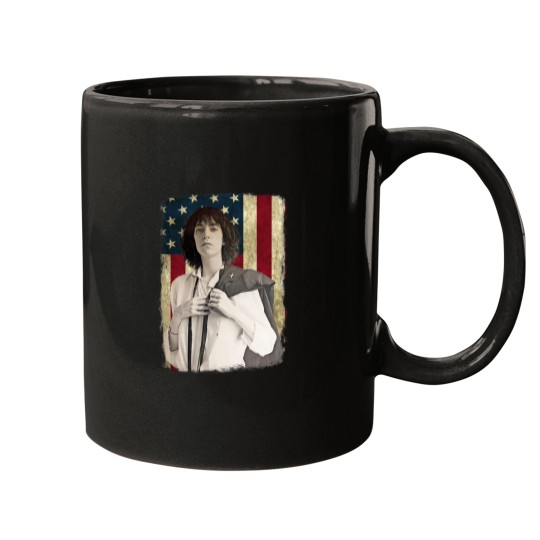 Discover Vintage American Flag Patti Smith Legend Mugs
