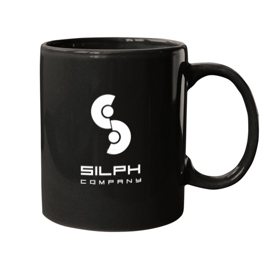 Discover Silph Co. Logo (in White) Mugs