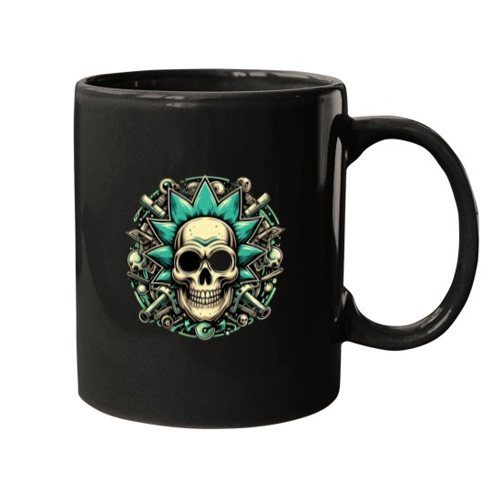 Discover Rick an Rickandmorty, Skull head Mugs