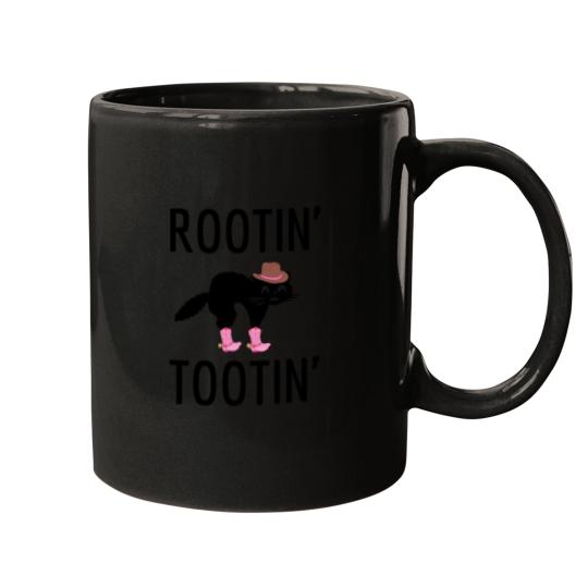 Discover Rotin Totin CATrootin tootin cowboy catfunny blach cat cowboy cowgirl rootin Mugs