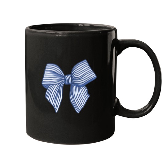 Discover Coquette Blue Bow Mugs