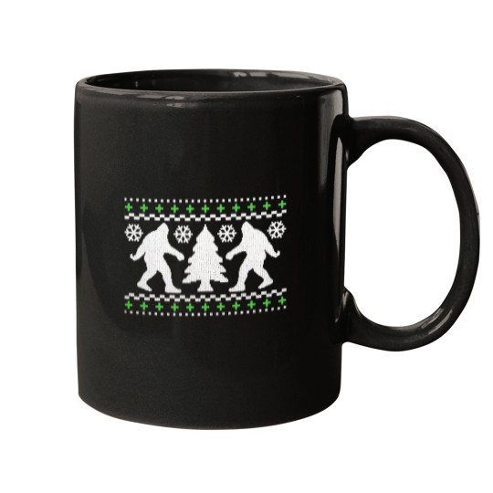 Discover Ugly Holiday BigfootS Christmas Sweater Mugs
