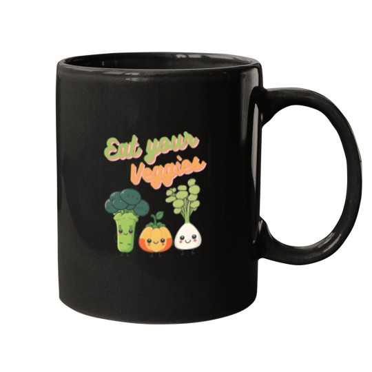 Discover Eat Your Veggies Vegetarian Vegans Environmentalist Veggie Power Mugs