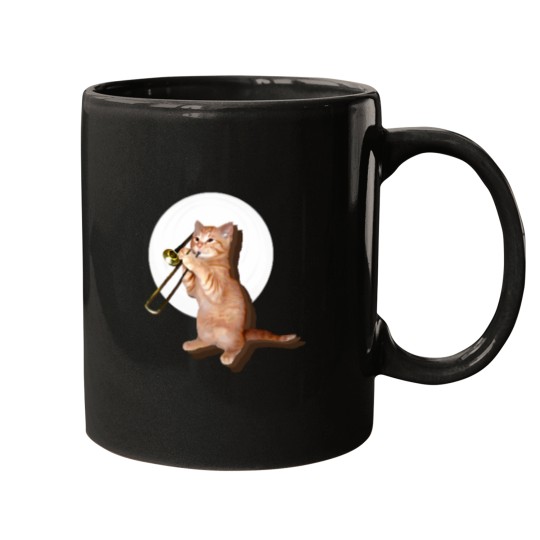 Discover Trombone Cat Mugs