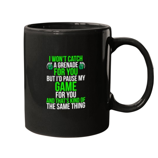 Discover Id Pause My Game Funny Gamer T Shirt Mugs
