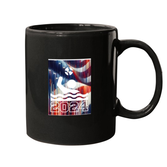 Discover Waterpolo American Flag 2024 Mugs