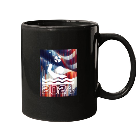 Discover Waterpolo American Flag 2024 Mugs