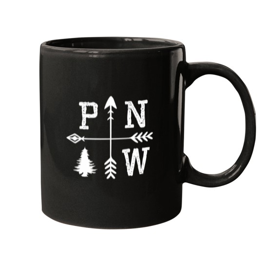 Discover Pacific Northwest White Mugs