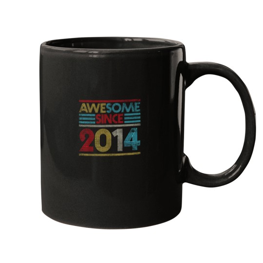 Discover 8th Birthday Gifts Awesome Since 2014 Mugs