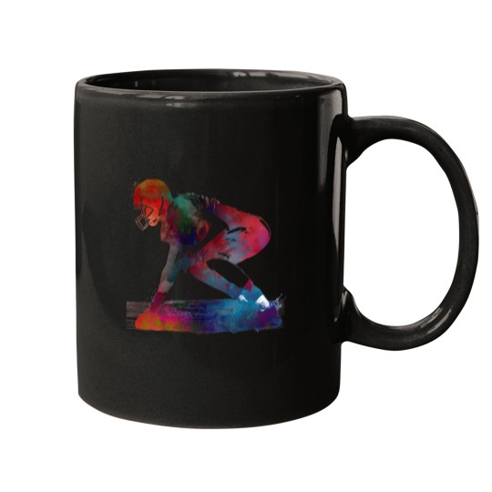 Discover American Football Player Football Sport 2 Mugs