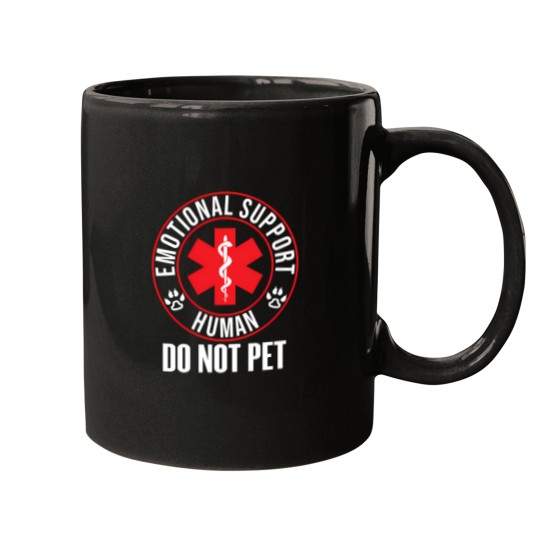 Discover Emotional Support Human Do Not Pet   Service Dog Love Humor Mugs