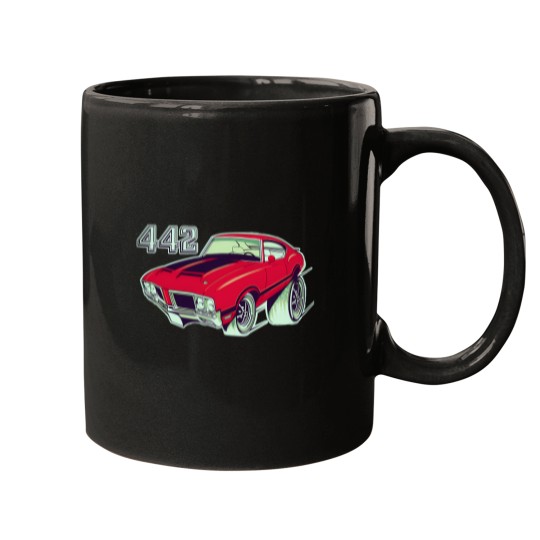 Discover 1970 1971 1972 Olds 442 Cutlass Hardtop Hot Rod Mugs