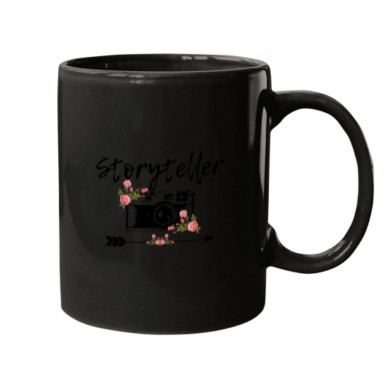 Discover Photographer Storyteller Vintagess Floral Camera Photography Mugs